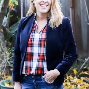 J.Crew sleeveless plaid top size 4